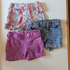 Lot Of 3 Wonder Nation Girls 6/6X Shorts